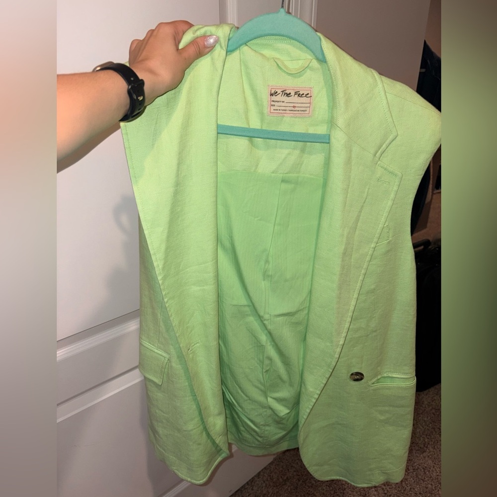 Free People Short Sleeve Blazer